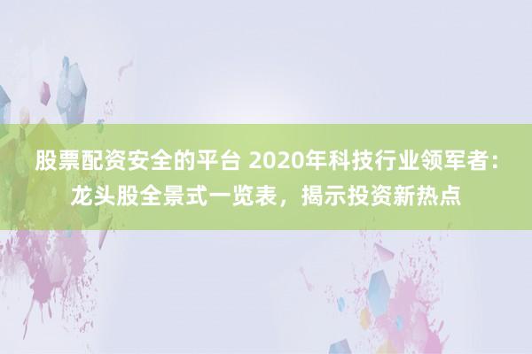 股票配资安全的平台 2020年科技行业领军者：龙头股全景式一览表，揭示投资新热点