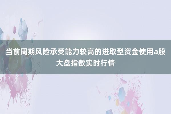 当前周期风险承受能力较高的进取型资金使用a股大盘指数实时行情