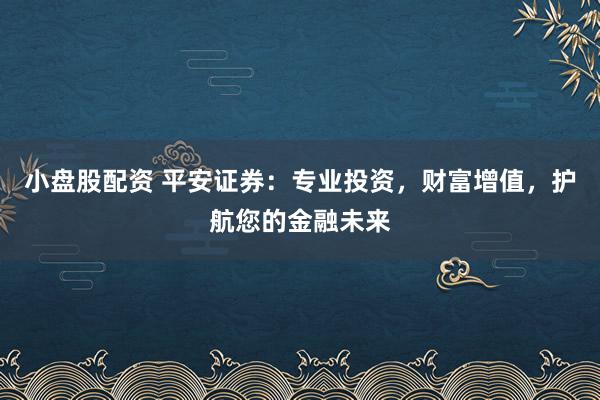小盘股配资 平安证券：专业投资，财富增值，护航您的金融未来
