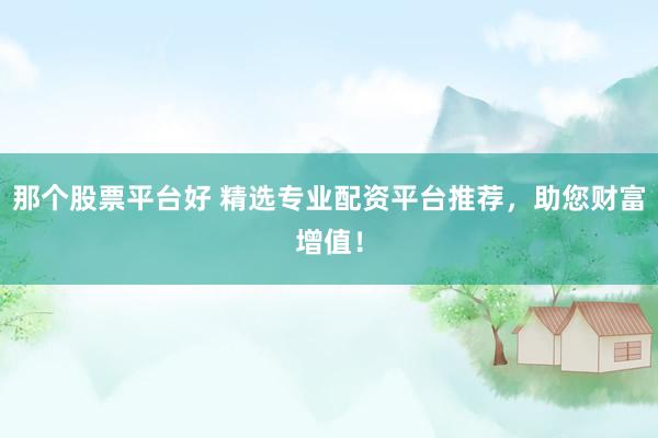 那个股票平台好 精选专业配资平台推荐，助您财富增值！