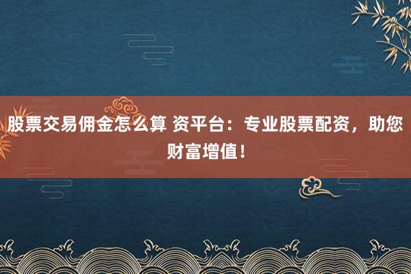 股票交易佣金怎么算 资平台：专业股票配资，助您财富增值！